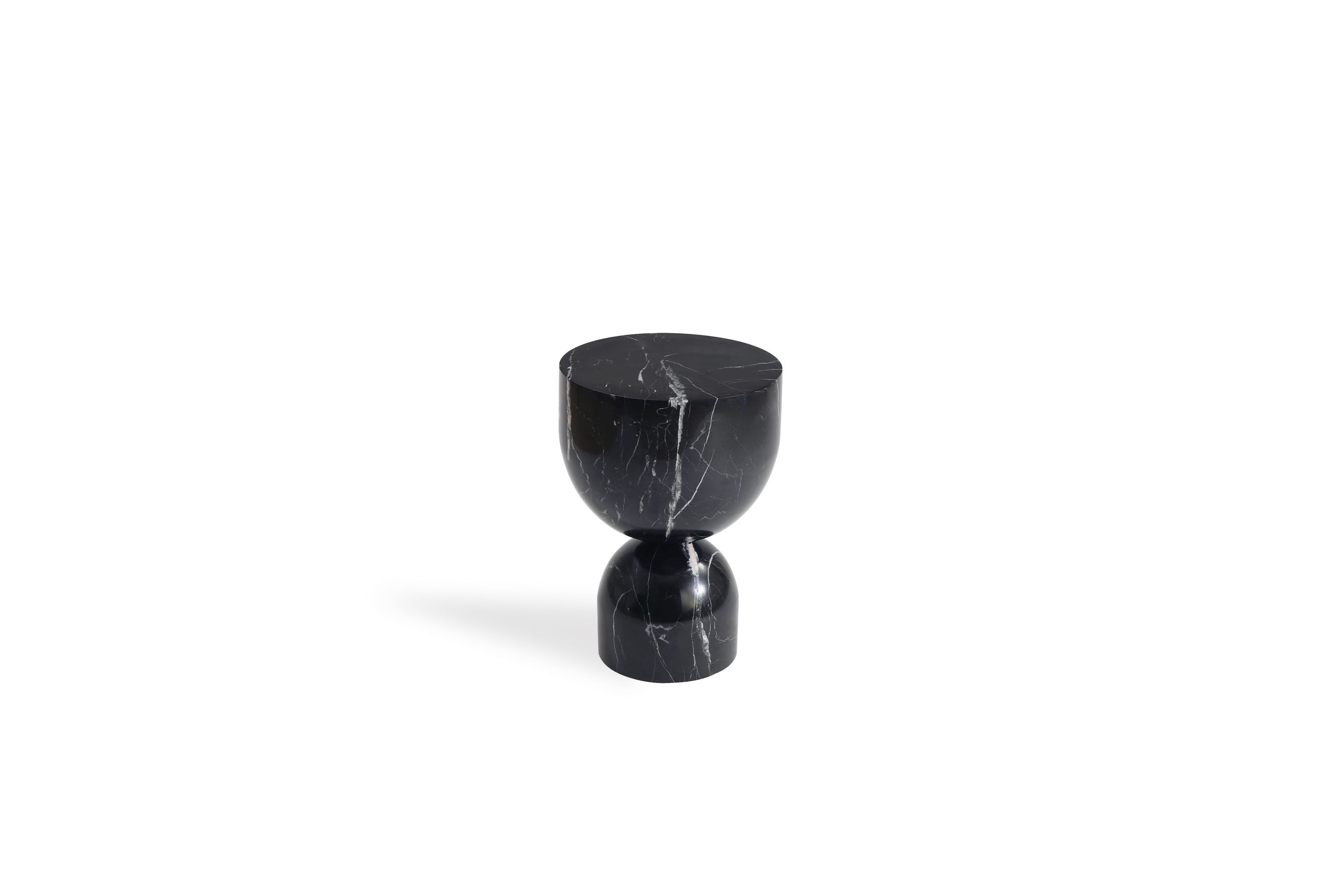 APOTHECARY Low Black Marble End Table 1 APOTHECARY Low Black Marble End Table