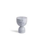 APOTHECARY Low White Marble End Table 6 APOTHECARY Low White Marble End Table
