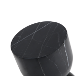 APOTHECARY Tall Black Marble End Table 7 APOTHECARY Tall Black Marble End Table
