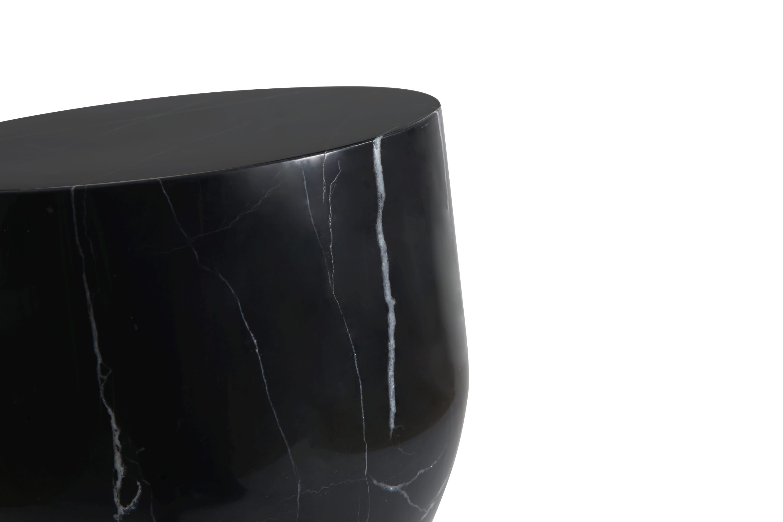 APOTHECARY Tall Black Marble End Table 3 APOTHECARY Tall Black Marble End Table - Image 3