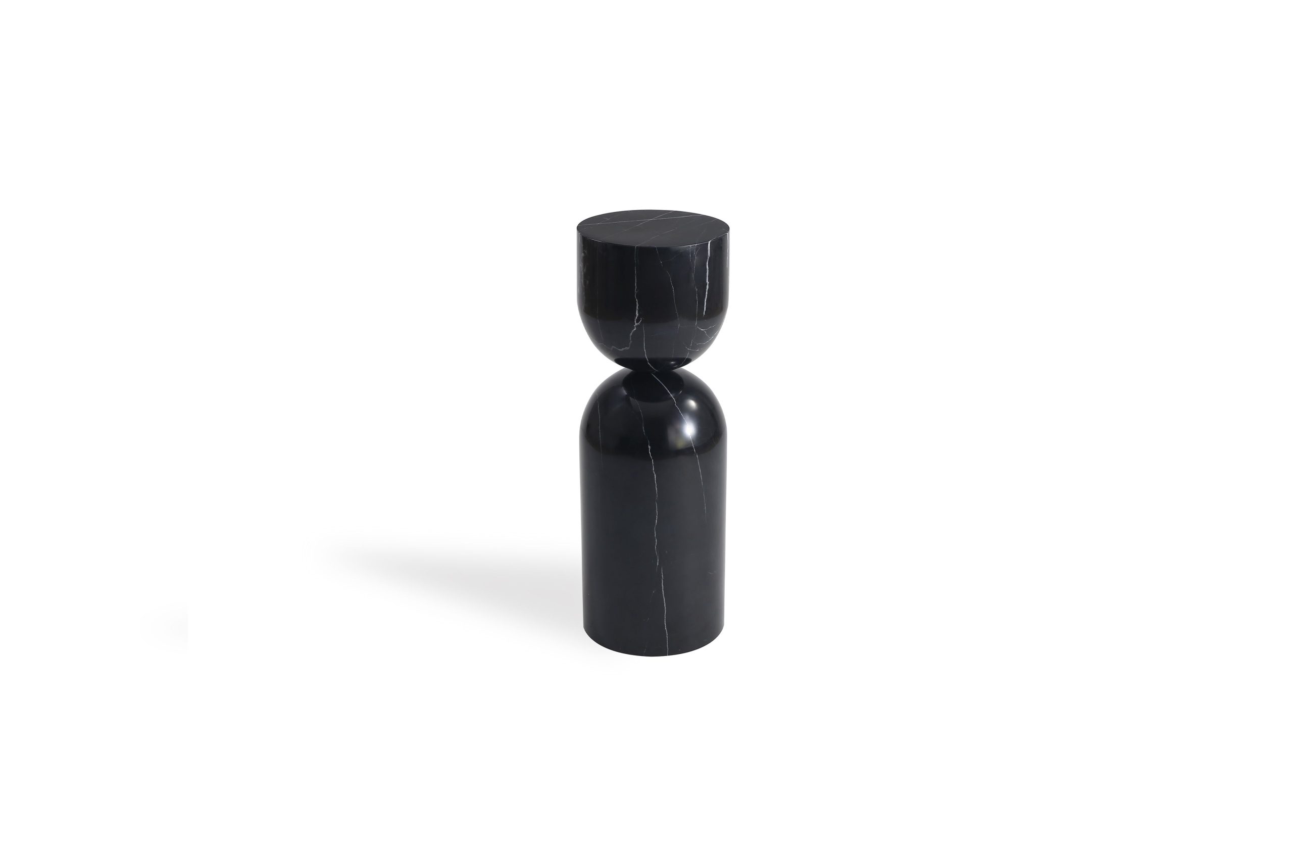 APOTHECARY Tall Black Marble End Table 1 APOTHECARY Tall Black Marble End Table