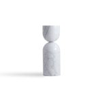 APOTHECARY Tall White Marble End Table 7 APOTHECARY Tall White Marble End Table