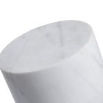 APOTHECARY Tall White Marble End Table 11 APOTHECARY Tall White Marble End Table