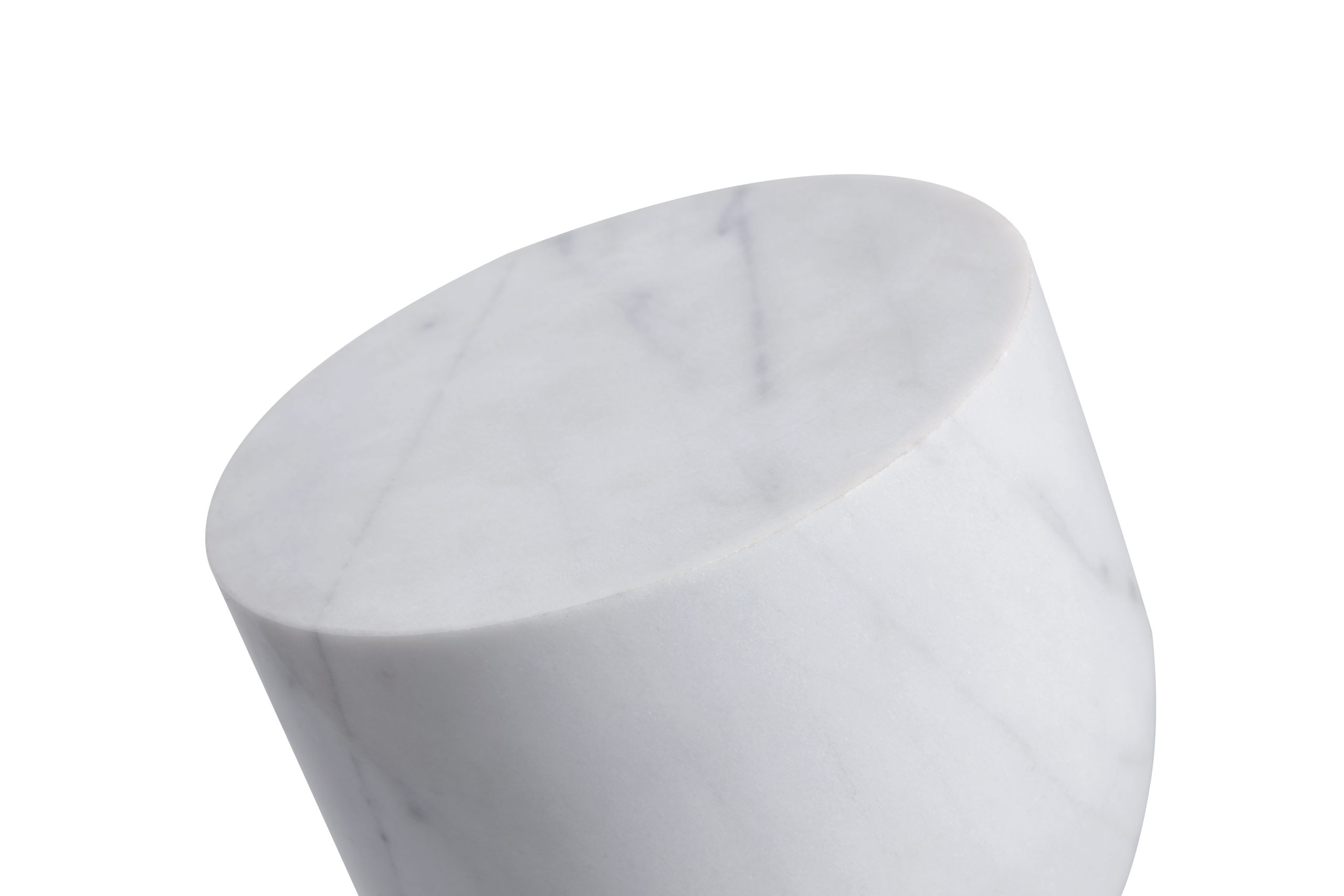 APOTHECARY Tall White Marble End Table 5 APOTHECARY Tall White Marble End Table - Image 5