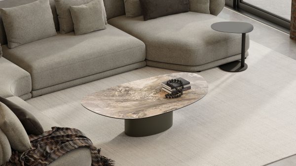 ARGON Coffee Table Bronze Ceramic Top 5