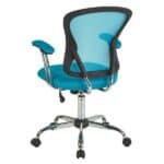 Blue High Back Mesh Office Chair with Adjustable Tilt Control