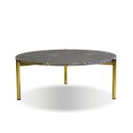 ATLAS31 Black Marble Large Rough Edge Coffee Table