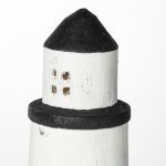 Abner (Large) 4L x 4W White Wooden Coastal Lighthouse