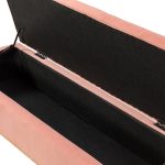 Achilles Pink Tufted Nailhead Storage Bench 10 Achilles Pink Tufted Nailhead Storage Bench