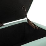 Achilles Sage Tufted Nailhead Storage Bench