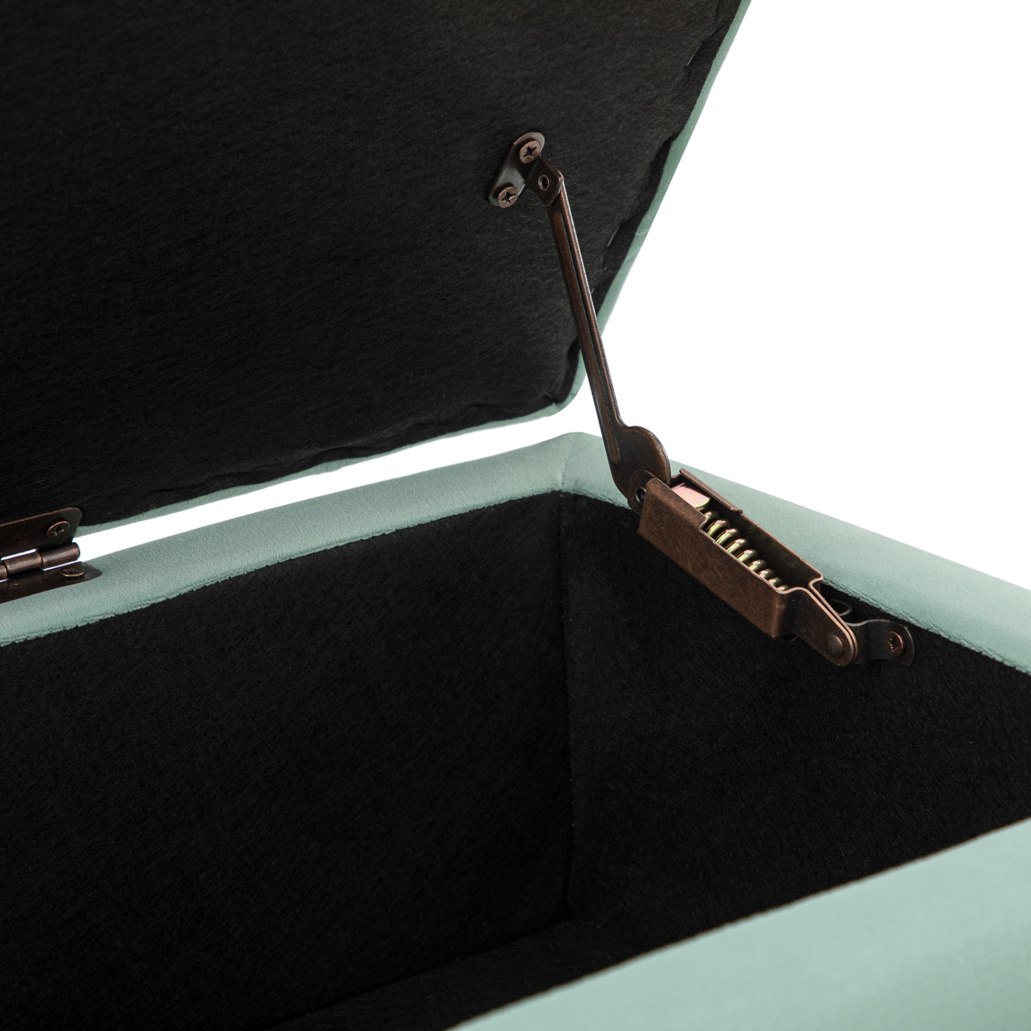 Achilles Sage Tufted Nailhead Storage Bench 5 Achilles Sage Tufted Nailhead Storage Bench - Image 5