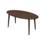 Walnut Solid Wood Mid Century Modern Dining Table 7 Walnut Solid Wood Mid Century Modern Dining Table