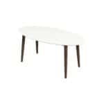 White Solid Wood Mid Century Modern Rectangular Dining Table 11 White Solid Wood Mid Century Modern Rectangular Dining Table