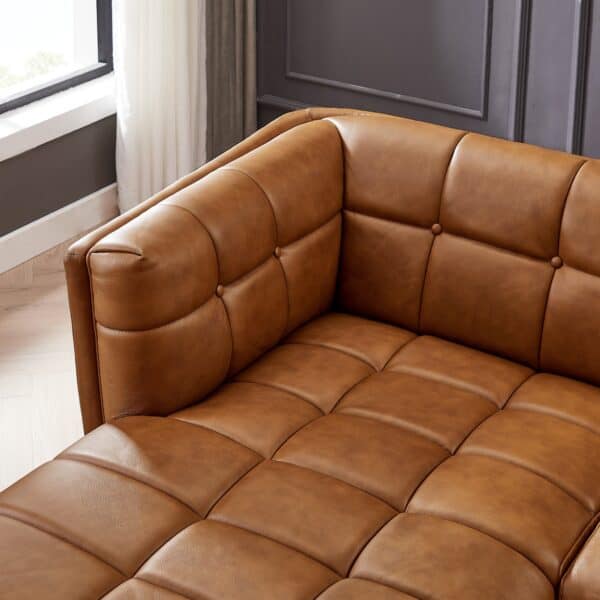 AddisonLeftSectionalCognacLeatherSofa 2
