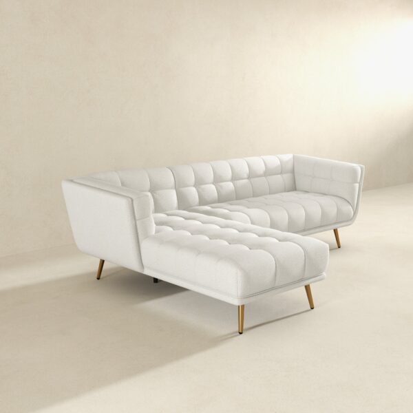 AddisonLeftSectionalCreamBoucleSofa 1