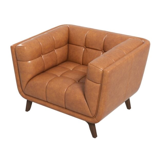 AddisonLoungeChair CognacLeather 1