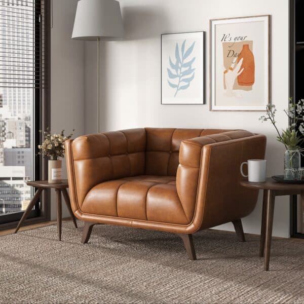 AddisonLoungeChair CognacLeather 7