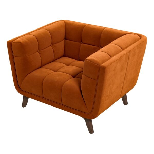 AddisonLoungeChairorangevelvet 1