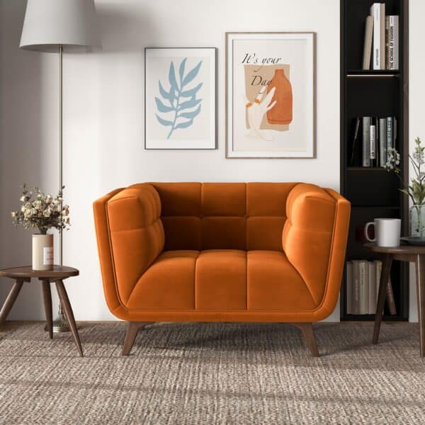 AddisonLoungeChairorangevelvet 3