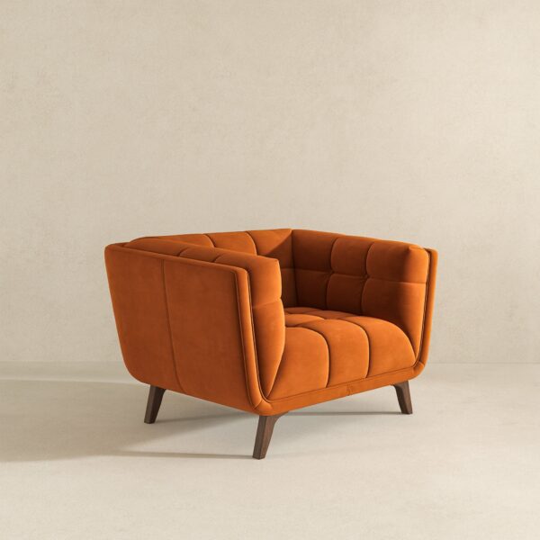 AddisonLoungeChairorangevelvet 5