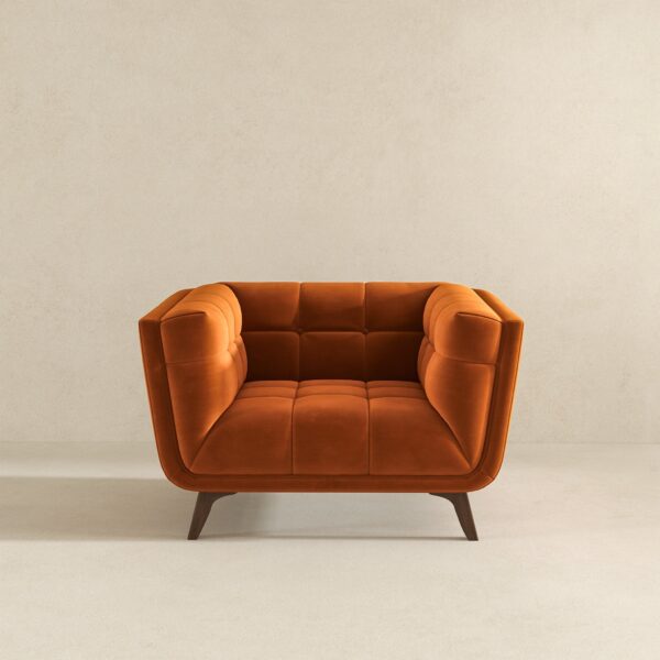 AddisonLoungeChairorangevelvet 8