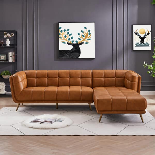 AddisonRightSectionalCognacLeatherSofa 4