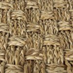Adele 17.7L x 17.7W x 17.7H Medium Brown Seagrass Woven Square Pouf