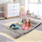 Adjustable 3-in-1 Floor Sofa Bed with Lumbar Pillows 27 Adjustable 3-in-1 Floor Sofa Bed with Lumbar Pillows