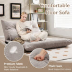 Adjustable 3-in-1 Floor Sofa Bed with Lumbar Pillows 28 Adjustable 3-in-1 Floor Sofa Bed with Lumbar Pillows