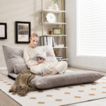 Adjustable 3-in-1 Floor Sofa Bed with Lumbar Pillows 23 Adjustable 3-in-1 Floor Sofa Bed with Lumbar Pillows