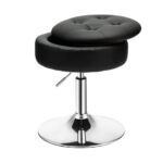 Adjustable Swivel Vanity Stool with Storage and Removable Tray