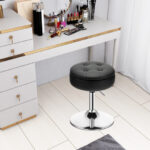 Adjustable Swivel Vanity Stool with Storage and Removable Tray
