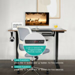 Adjustable 48 Inch Standing Desk with Keyboard Tray and Memory 26 Adjustable 48 Inch Standing Desk with Keyboard Tray and Memory