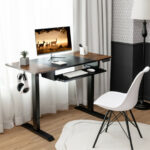Adjustable 48 Inch Standing Desk with Keyboard Tray and Memory 21 Adjustable 48 Inch Standing Desk with Keyboard Tray and Memory