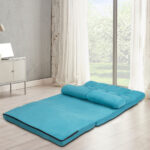 Adjustable 6-Position Foldable Floor Sofa with Washable Cover