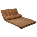 Adjustable 6-Position Foldable Floor Sofa with Washable Cover