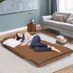 Adjustable 6-Position Foldable Floor Sofa with Washable Cover