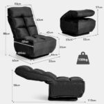 Adjustable 6-Position Folding Floor Chair with 360-Degree Swivel Base 33 Adjustable 6-Position Folding Floor Chair with 360-Degree Swivel Base
