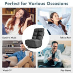 Adjustable 6-Position Folding Floor Chair with 360-Degree Swivel Base 37 Adjustable 6-Position Folding Floor Chair with 360-Degree Swivel Base