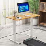 Adjustable Electric Standing Desk with Anti-Collision and Cable Management