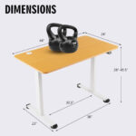 Adjustable Electric Standing Desk with Anti-Collision and Cable Management
