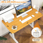 Adjustable Electric Standing Desk with Anti-Collision and Cable Management