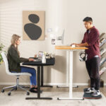 Adjustable Electric Standing Desk with Anti-Collision and Cable Management