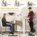 Adjustable Electric Standing Desk with Anti-Collision and Cable Management