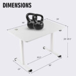 Adjustable Electric Standing Desk with Anti-Collision and Cable Management