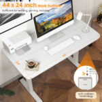 Adjustable Electric Standing Desk with Anti-Collision and Cable Management