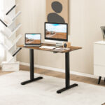 Adjustable Electric Standing Desk with Anti-Collision and Cable Management