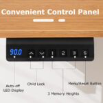 Adjustable Electric Standing Desk with Memory Settings and Cable Management