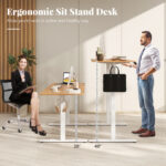 Adjustable Electric Standing Desk with Memory Settings and Hooks 35 Adjustable Electric Standing Desk with Memory Settings and Hooks