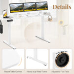 Adjustable Electric Standing Desk with Memory Settings and Hooks 41 Adjustable Electric Standing Desk with Memory Settings and Hooks